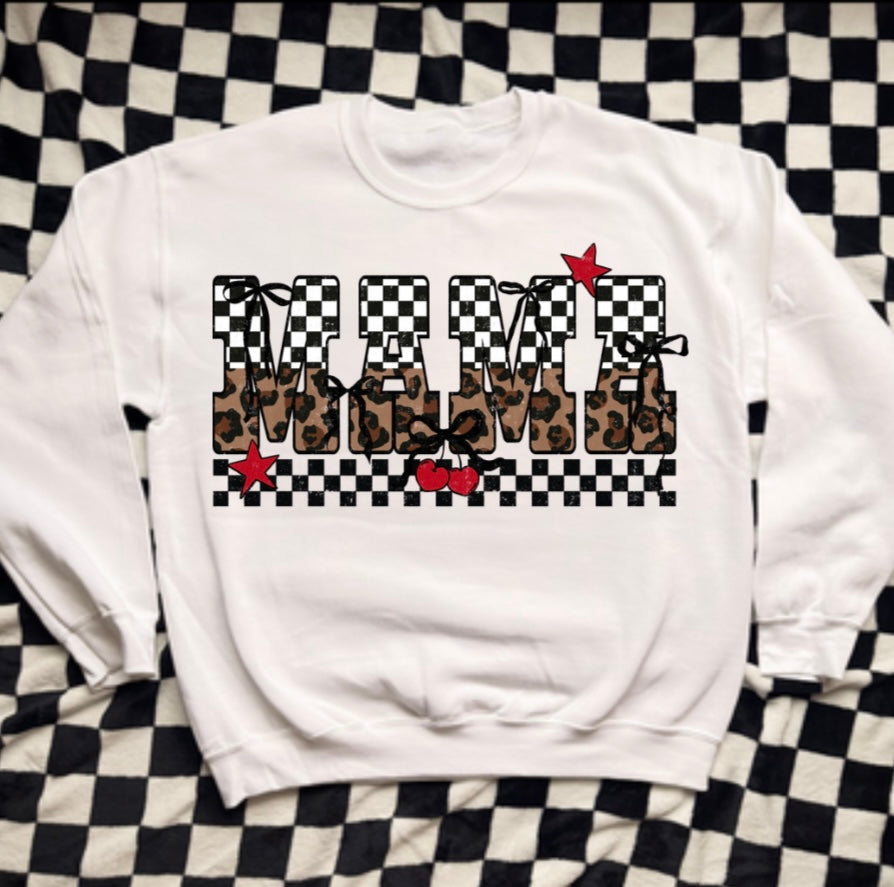 Checkered mama & cherry! 🍒