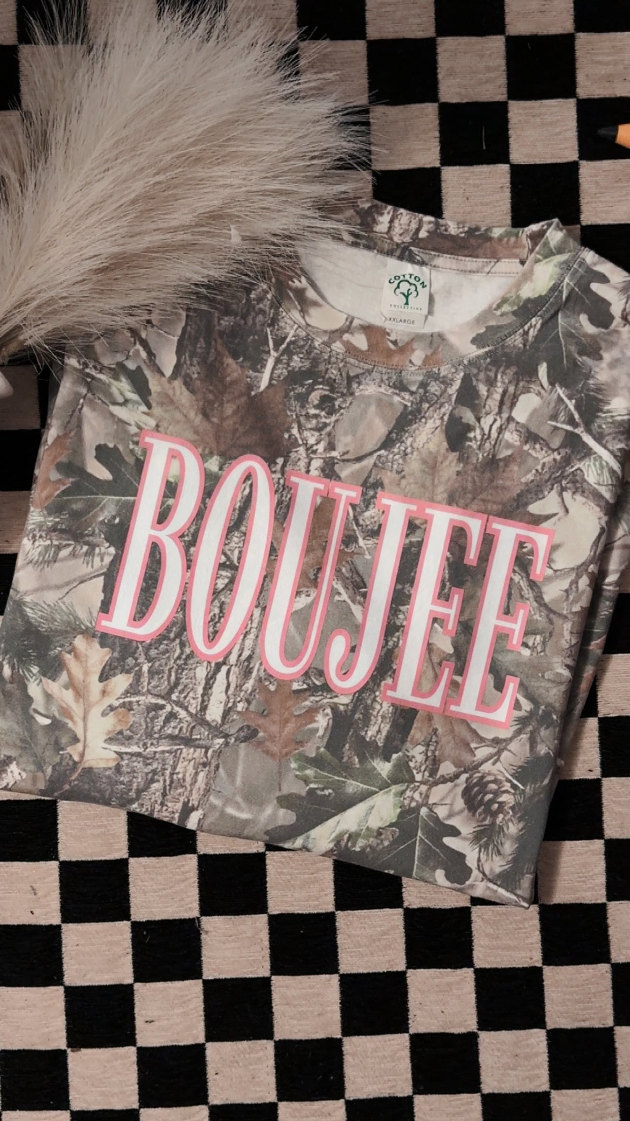 Boujee camo tee